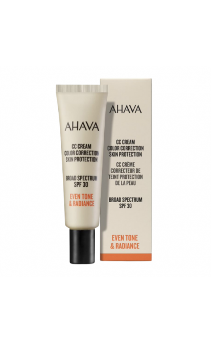 AHAVA EVEN TONE &amp; RADIANCE CC SPALVĄ SUTEIKIANTIS KREMAS SPF 30, 30 ml 