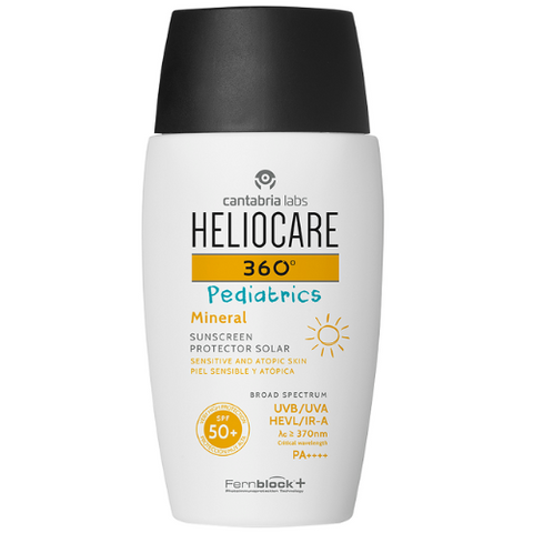 HELIOCARE 360 PEDIATRICS APSAUGA NUO SAULĖS SU MINERALINIAIS FILTRAIS VAIKAMS IR KŪDIKIAMS SPF50+, 50 ML