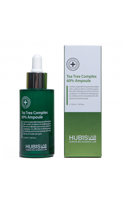 HUBISLAB AMPULĖ SU 60 % ARBATMEDŽIO KOMPLEKSU, 50 ML