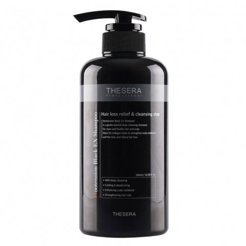 THESERA ROOTENSION BLACK EX ŠAMPŪNAS, 500 ML